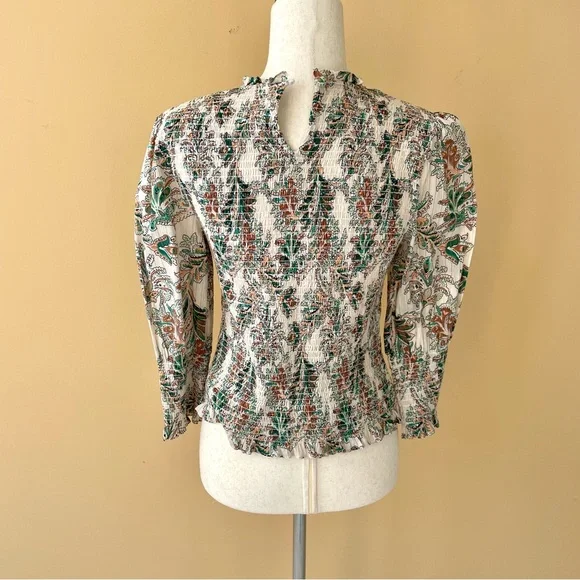 Veronica Beard Smocked Top - Picture 8 of 12